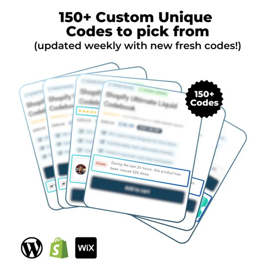 Shopify 150+ Custom Codes